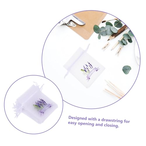 20 bolsas sachet vacías con cordón para perfumes y flores miniatura 3