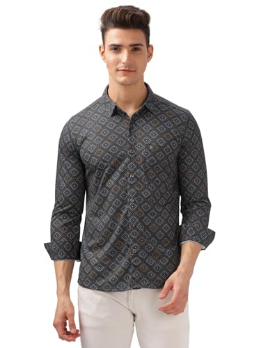 Image of BULLMER Trendy Regular Fit Striped Causal Full Sleeve Shirt for Men.