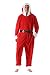 6449-XL #FollowMe Men's Adult Onesie / Mens Pajamas, Red