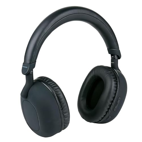 Grundig Bluetooth Over-Ear Headphones with ANC, Built-in Microphone, 36h Playtime, Bluetooth 5.3, Black