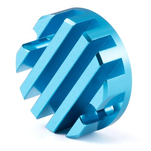 ZHRCFUN Couvercle de moteur RC en alliage d'aluminium CNC pour TA-mi-ya 1/12 1/24 Boîte à lunch Monster Truck Pièces de mise à niveau (bleu)