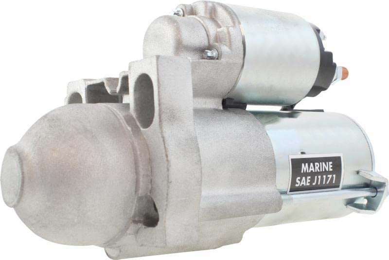New Professional Grade 12V Starter Compatible with Pleasurecraft Marine Engine 364CI, 6.0L 8cyl, 2003 2004 2005 2006 2007 Replaces 9000887 RA122019 30462 18-6443 71-01-6931 91-01-4591 21677590