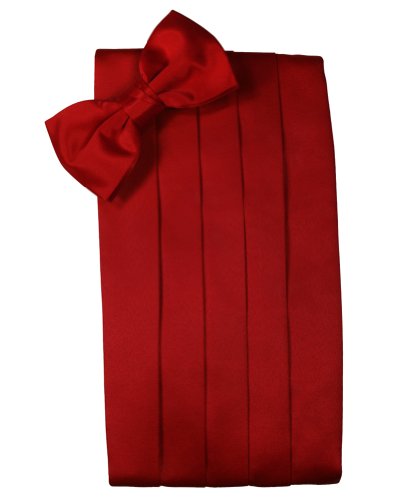 Set de corbata y faja de raso solido para hombre