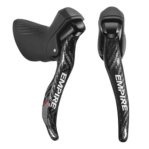 Empire 2X11 Speed Carbon Fiber/Aluminum Alloy Bike Shifter Lever 22S Road Bike Derailleurs Groupset 11S Road Bicycle Shifter + Rear Derailleurs + Front Derailleurs (Carbon 2X11 Speed (GS))