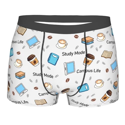 Zynphebag Mens Boxer Briefs Back to School Underwear for Men