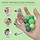 8PCS Magnetic Fidget Balls (8 Stück), Magnetkugeln Stressball Silikon Magnetische Sensorik Bälle Spielzeug, Sensorisches Spielzeug Anti Stress Stimming Sensory Fidget Toys für Erwachsene ADHS (Green)