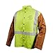 Black Stallion JH1012-LM Cotton/Cowhide Welding Jacket with Pass-Through, 30