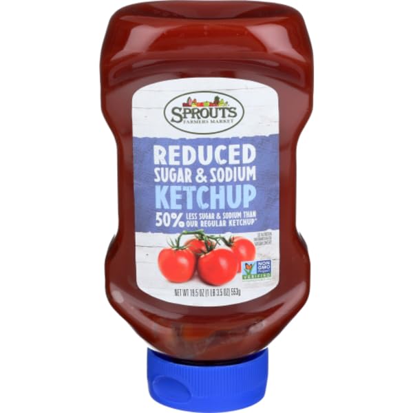 Sprouts Reduced Sugar & Sodium Ketchup - 19.5 oz (553g)