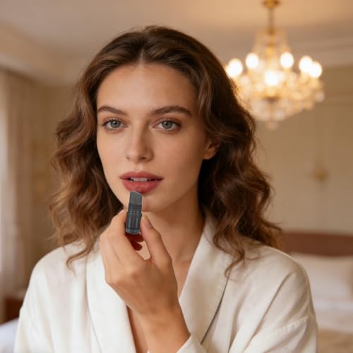 Pincel de labios de silicona compacto que soluciona los retoques sucios en el bolso 6