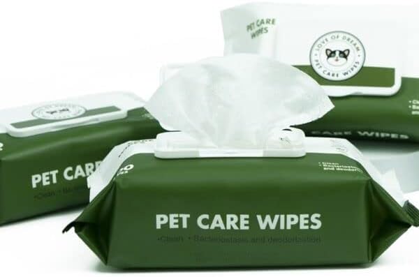 Pet Care Eco-Friendly Pet Wipes 100% Biodegradable • Fragrance-Free Grooming Wet Wipes for Dog | Cat | Puppies | Rabbit | Small Pets, All Life of Stage 100 Count in Per Pack (Pack Of1)