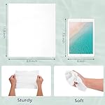 Disposable Face Towel, 100% Cotton, Extra Large 12" x 10", Soft Dry Wipe Face Wash, Makeup Remover, Biodegradable Towelette for Sensitive Skin 80 Count (1 Pack) - Image 5