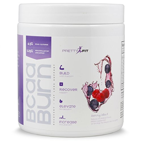 PrettyFit BCAA Burn - 30 Servings - Berry Blast - BCAAs for Women