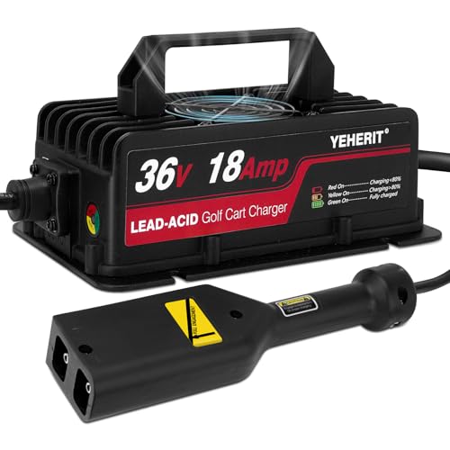 Chargeur voiturette de golf 36V 18A pour batterie plomb EZGO TXT robuste