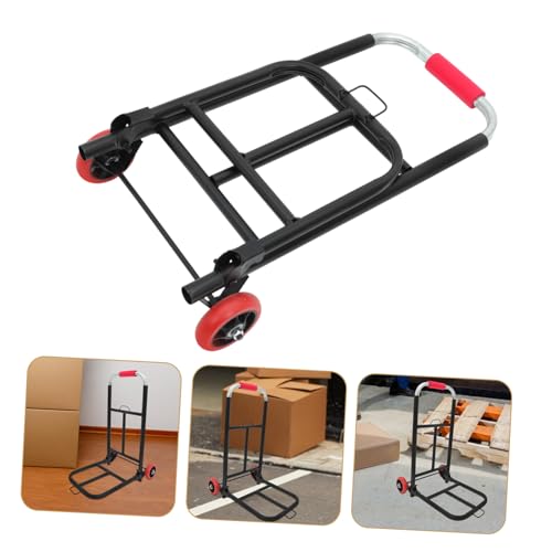 Carretilla plegable portátil con ruedas para equipaje miniatura 5