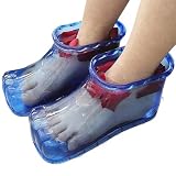 1 par de zapatos de remojo de pie, zapatos de baño de pies de masaje, portátil de pie térmico remojo bañera de piso de pie portátil lavabo bañera de plástico para remojar los pies (azul)