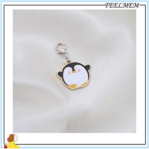 FEELMEM Earrings/Zipper Pull - Cute Cartoon Dangle Animal Jewelry - Penguin Gift for Lovers3