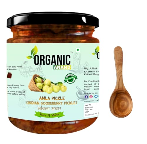 Image of Organic Anand Amla Pickle 500gm | Homemade Indian Gooseberry Pickle | Traditional Amla Ka Achaar | Natural, Homemade Pickle| No Artificial Preservatives | Ready to Eat