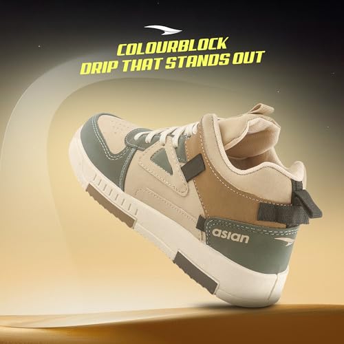 Image of ASIAN Men's TARZAN-11 Casual Sneaker Shoes with Synthetic Upper Lightweight Comfortable Mid Top Sneaker Shoes for Men's & Boy's