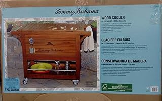 Tommy Bahama Relax 100 Quart / 94.6 L Wood Rolling Cooler