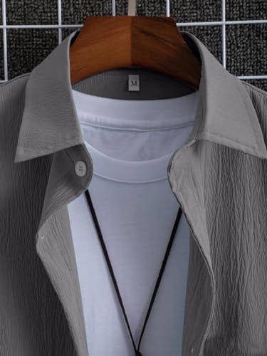 Image of ROYALICA Regular Fit Mens seer Shirt Grey S