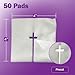 Split Gauze Sponges 4x4 Sterile [Pack of 50] 6 Ply Feeding Tube Pads - Drain Sponges for Catheters, IVs, Tracheostomy, and G Tubes