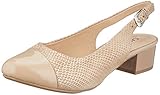 CAPRICE Damen ANUSCHKA Slingback Pumps, Beige (BEIGE Comb 408), 39 EU