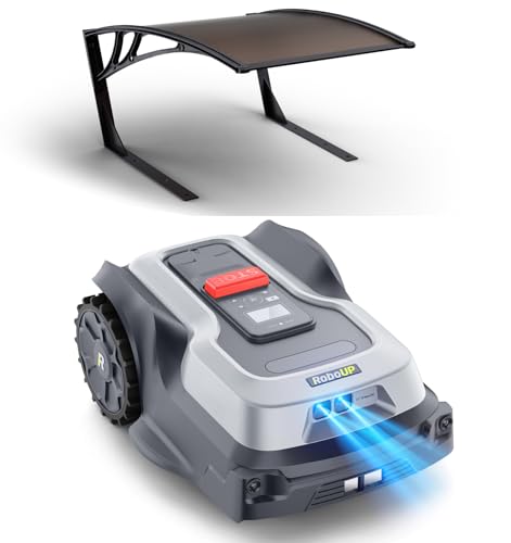 Image of T1200Pro Robot Lawn Mower Wire-Free with Garage, Automatic Lawn Mower for 0.35 Acre, 45% Slopes, Cutting Height 3-6cm, Wireless RTK+AI Powered Robot Mower