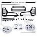 MYCHINSEN Roll Bars with Cargo Basket for Full Size Trucks,Fit for 2002+ Dodge Ram 1500/2500,2015+ Ford F-150/F 250/F-350,2014+ Chey Silverado&GMC Sierra 1500/2500,2004+ Toyota Tundra,Black Roll Bars