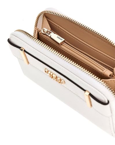 Guess Anadela portefeuille blanc compact avec fermeture zippée sécurisée - 2