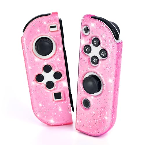Coque Joy Con Switch rose pour jouer en mode nomade avec style et confort DLseego