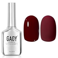 Amazon | GAOY ジェルネイル カラージェル ダークレッド 単色 16ml UV