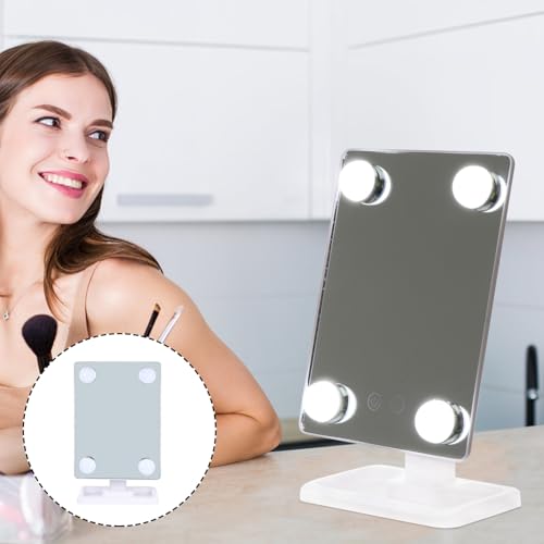 Miroir de maquillage LED pivotant cadeau idéal pour coiffeuse