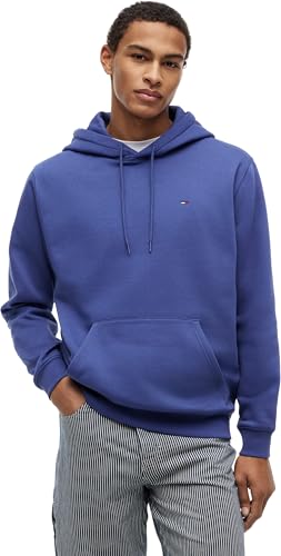 Tommy Jeans Sudadera con Capucha TJM Reg S Flag Dm0Dm20742 para Hombre, Azul (Blue Storm), XL
