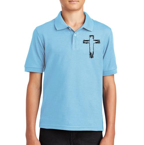 Kids 𝐏𝐨𝐥𝐨 Shirt Boys Girls Short Sleeve Collared T-Shirt, Button Up Casual Tee, Breathable Summer Athletic Outfit2