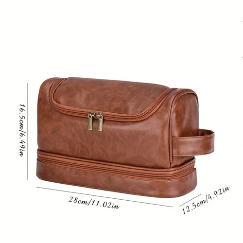 Kemedeaego Personalized Toiletry Organizer with Bottom Compartment, Custom Name Large Travel Makeup Bag for Men & Women — view 6
