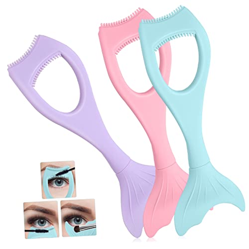 SOESFOUFU 3pcs Mermaid Mascara Applicator Multifunctional Eyelash Tool for Natural Makeup Comb Design for Tidy Lashes for Daily and Professional Use