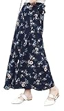 Hay cinco diseños florales. Mujer Falda Cruzada Larga Falda Verano Retro Talla Grande Falda Estampado Floral Chiffon Cintura Ajustada con Forro (Multicolor B)