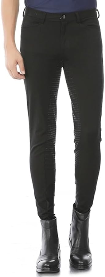 Mens Horse Riding Pants Clothing Full Seat Silicone Grip Horse Back Equestrian Breeches for Men Stretch Pants
