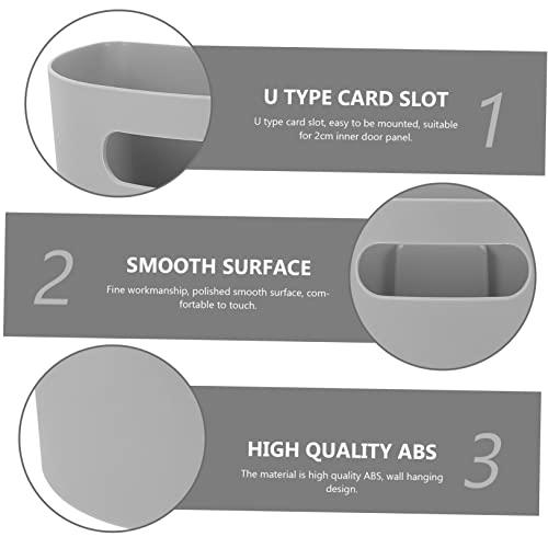 Caneca de basura pequeña gris para colgar de pared miniatura 6