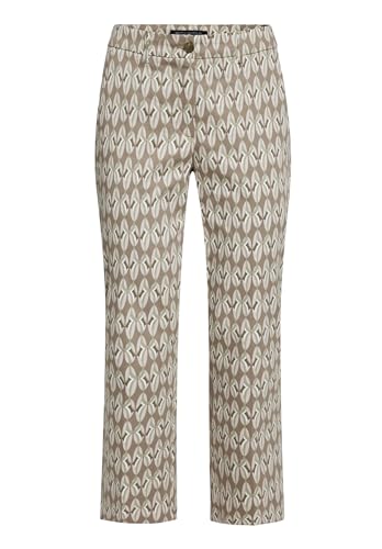 Betty Barclay Damen Businesshose mit Bügelfalte Khaki/Nature,44