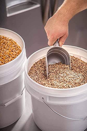 Image of ePackageSupply 5 Gallon Bucket - Food Grade Bucket BPA-Free, 3 Pack, White | Metal Handle Grip, Heavy-Duty 90 Mil HDPE Plastic Pail, Food Safe Stackable Utility Container, Lid Not Included, Made in USA