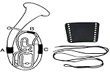 Gewa 720582 Handschutz Leder Flügelhorn, Schnürverschluss