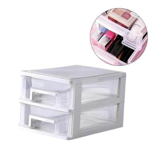 Boîte de rangement plastique blanc pour optimiser l'espace du bureau - 5