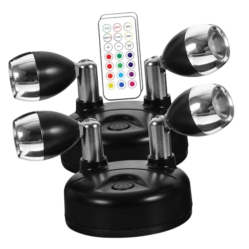 LED Spotlights couleurs réglables UKCOCO : spot de dressing et éclairage cabinet à télécommande