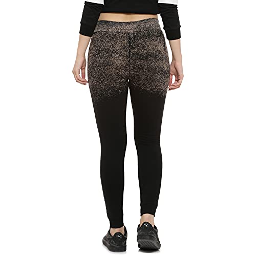Image of Campus Sutra Women's Jogger Regular Casual Pants (CT21 TPSHD W PLN BLBG L Black L)
