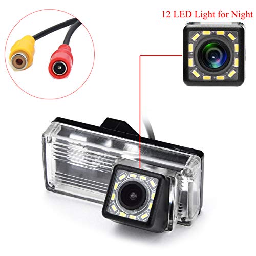 Image of 12 LED Car Rear View Camera for Toyota Reiz /Mark X MarkX /Prius /Toyota Land Cruiser LC100 LC120 LC200 Prado & Waterproof and Shockproof Reversing Backup Camera (12 LED)