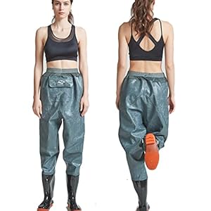 Vissen Waders Taille Mesh Opberg Pocket Design Ademende Waders for vissen (Color : A, Size : 44 EU)