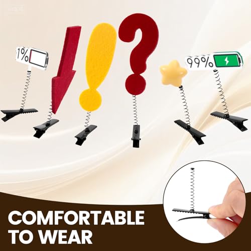 PAGOW 10 Pzas Clips para Cabello Metal Negro miniatura 3