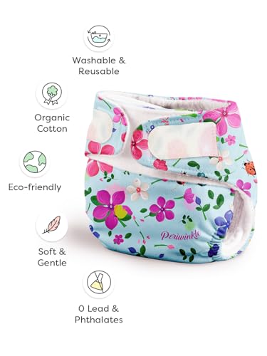 Image of SuperBottoms New Born UNO Cloth Diaper Combo Pack - Includes 1 UNO Diaper, 1 DryFeel Magic Pad & 1 Universal Booster Pad - Reusable, Washable, Organic & Rash-Free - For Babies - 0-3M - Eco-Friendly