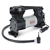VIAIR Digital EVC84P - Portable Air Compressor Tire Inflator for Car, SUV & Truck | Preset Automatic Shut Off Feature | 12V Road Tire Pump Air Compressor 60 PSI | Press-On Chuck